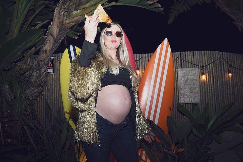 Frame from the Midnight Snack alternative maternity series