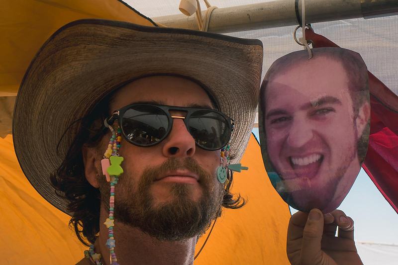 Portrait at an outdoor music and culture festival