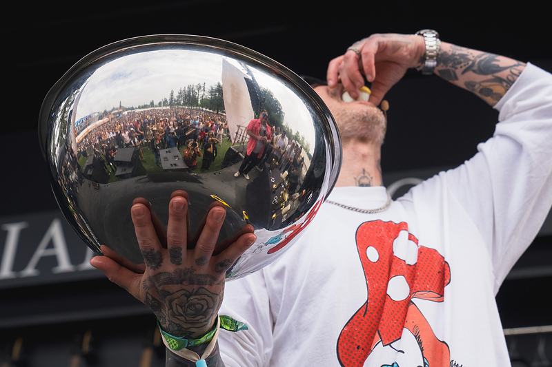 Performance moment at BottleRock Napa Valley Music Festival