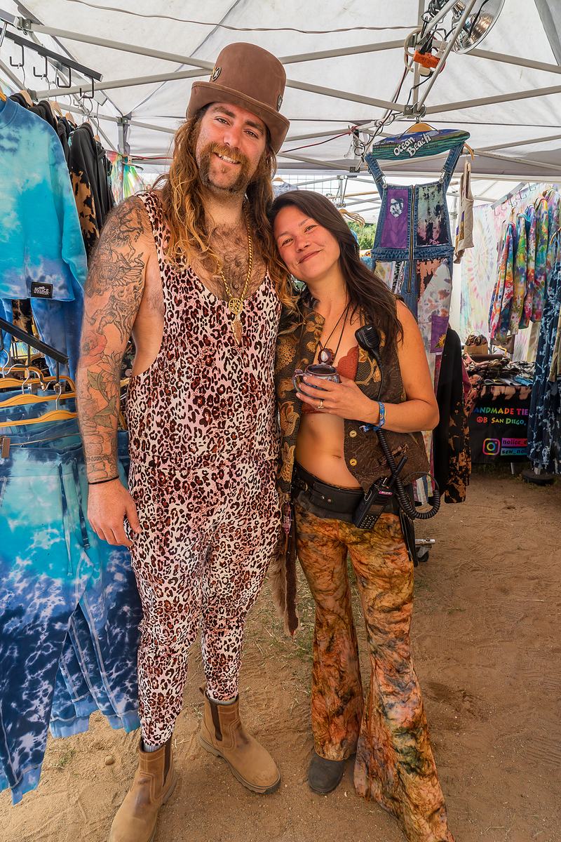 Festival attendee portrait — documentary portrait photography at a live music event