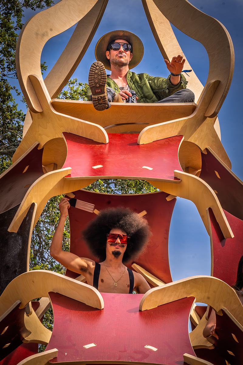Festival attendee documentary portrait