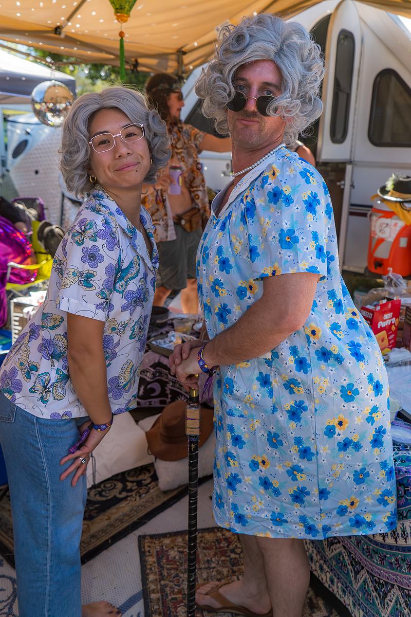 Festival attendee portrait at an outdoor music event