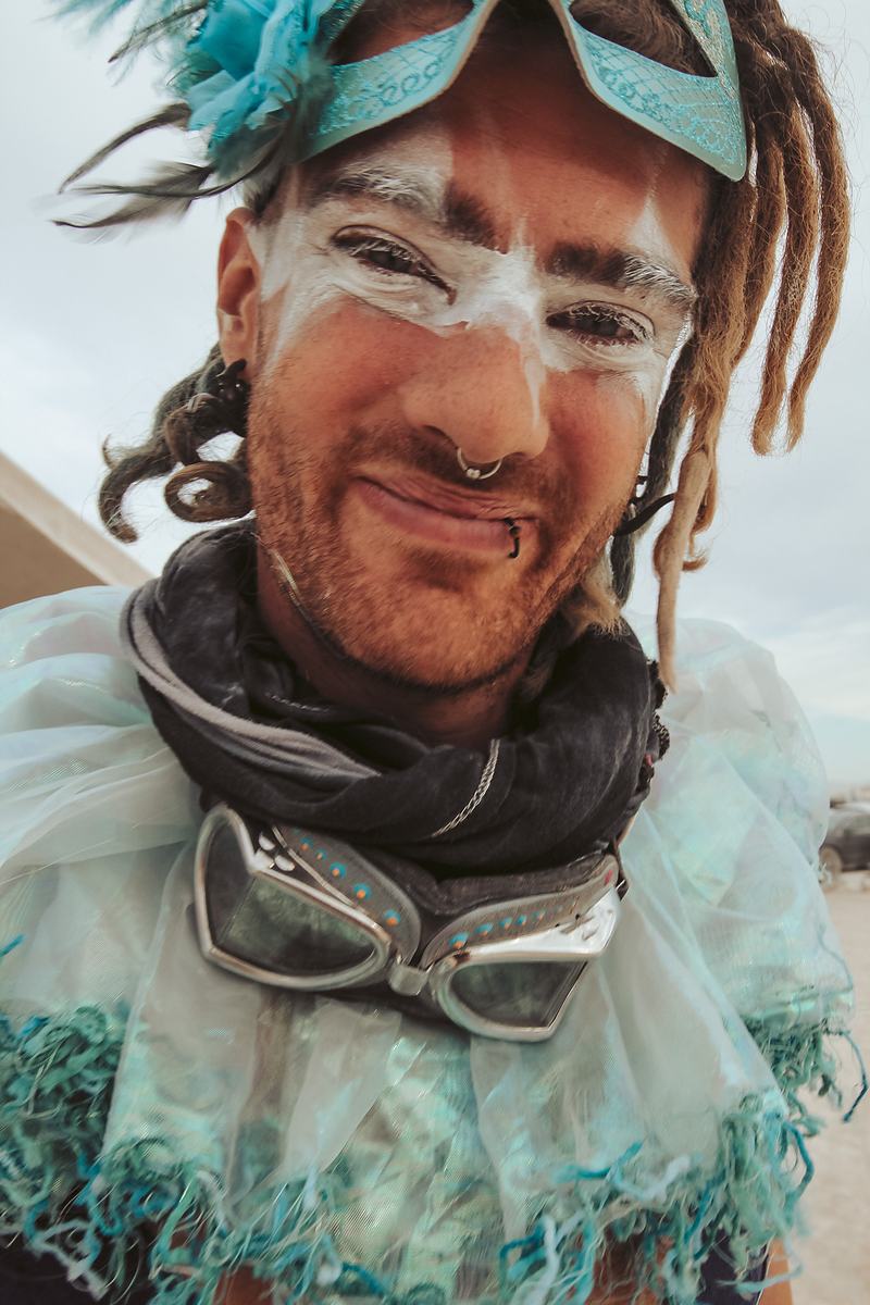 Festival attendee documentary portrait